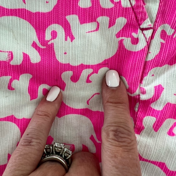 Euc Lilly Pulitzer Tusk in Sun elephant Buttercup shorts, 12 - Picture 4 of 4